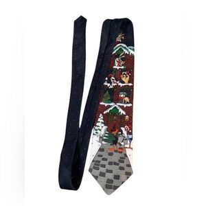 Looney tunes Christmas novelty Men's Tie